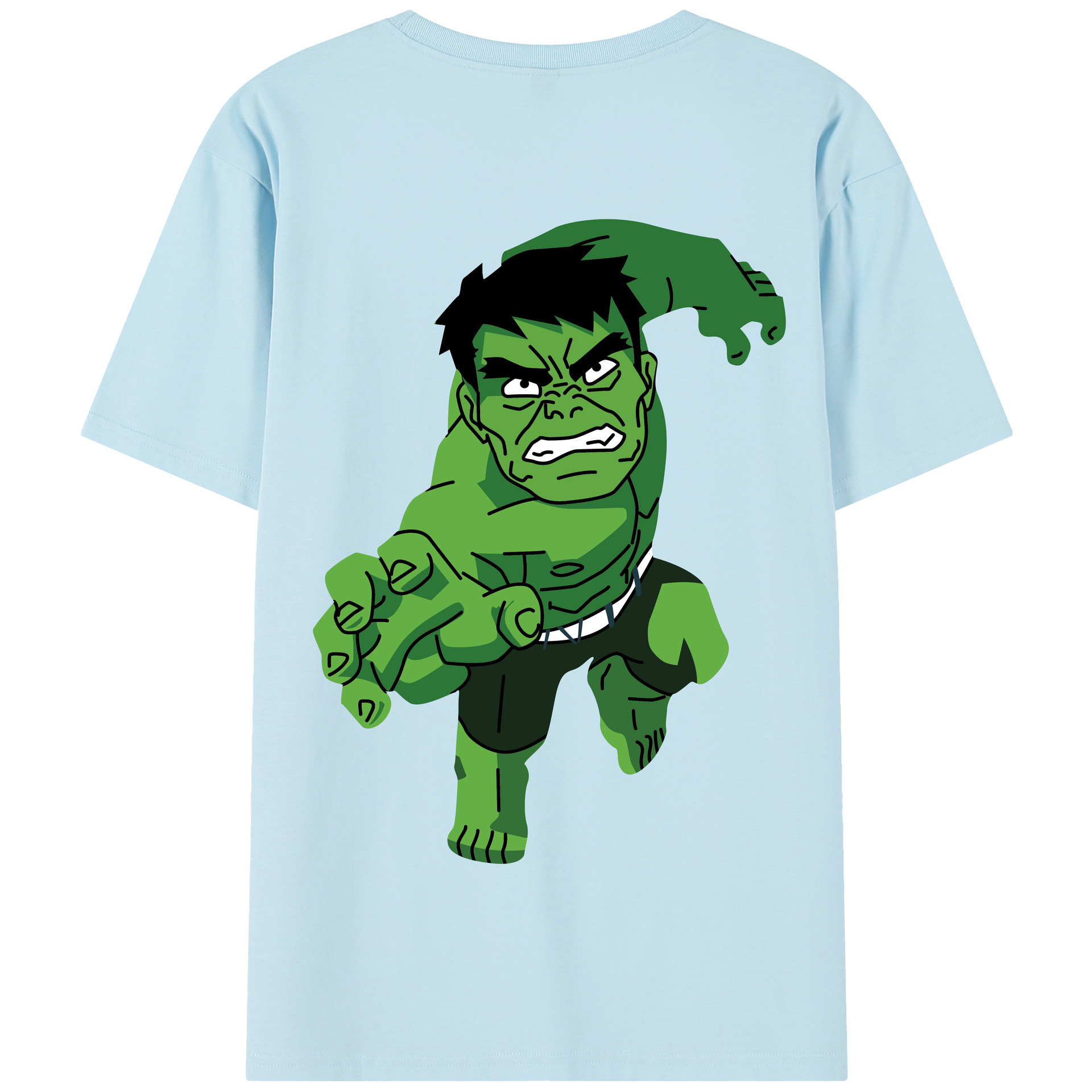 （画像用） アベンジャーズ The Avengers 綿100％半袖Tシャツ（背面プリント）